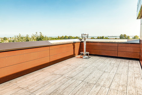 Terrace with a view of Venice with Impertek’s adjustable supports