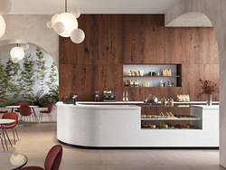 Le superfici decorative di Porcelanosa per l'hotellerie